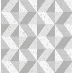 Papel de parede, geométrico, cinza, branco e prata