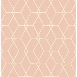 Papel de parede, geométrico, rosa e branco