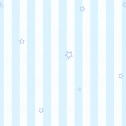 Papel de parede decorado infantil, listras azuis e estrelas