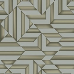 Papel de parede, geométrico, cinza e dourado