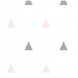 Papel de parede, decorado, infantil, geométrico, triângulo.